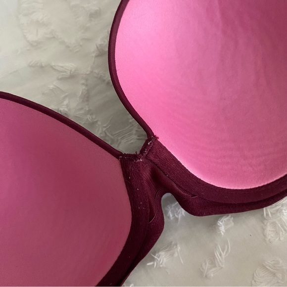 SOLD Victoria’s Secret PINK 36DD‎ Bra Set Red & Grey - Picture 9 of 12
